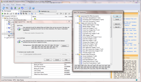 Active@ Undelete Quick Scan rezultati pretrage