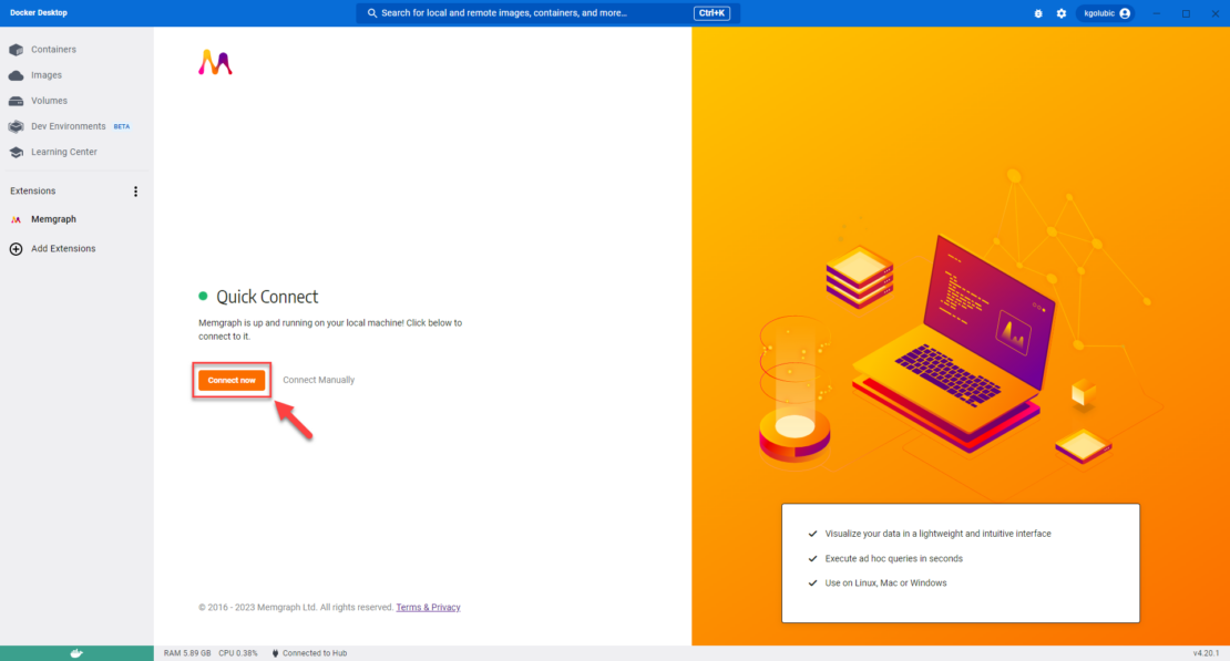 Connecting to Memgraph
