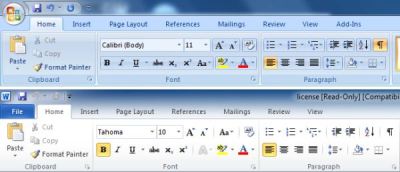Sučelje za prilagodbu vrpci u Office 2010