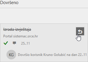 Organizacija zadataka drag-and-drop operacijom između stupaca statusa