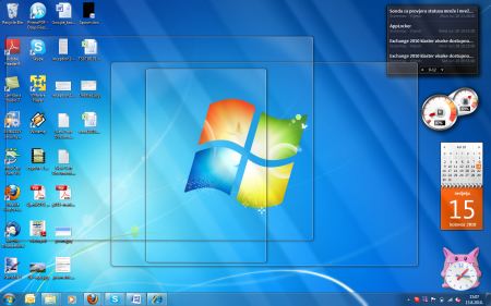 Programčići postavljeni na radnoj površini Windows 7